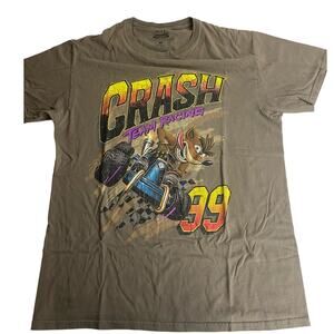 Crash Bandicoot Men's Brown Crash Team Racing T-Shirt Size Medium